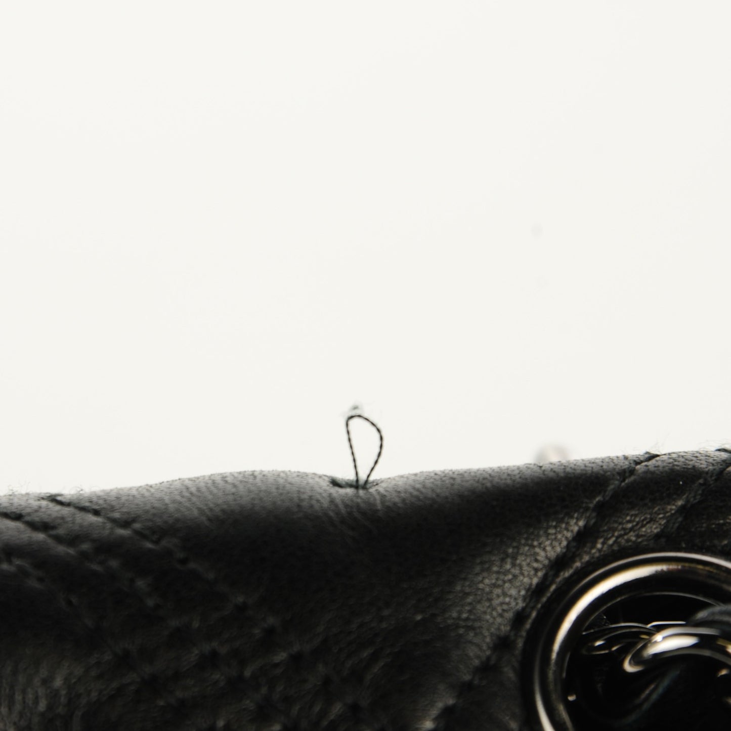 Lambskin Embroidered Medium Camellia Flap Black