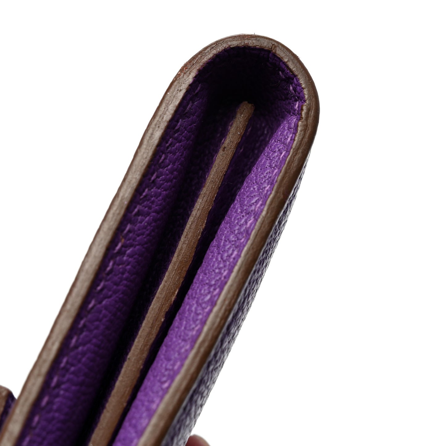 Chevre Mysore Kelly Longue Wallet Violet