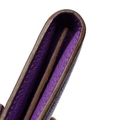 Hermes Chevre Mysore Kelly Longue Wallet Violet 11 of 11