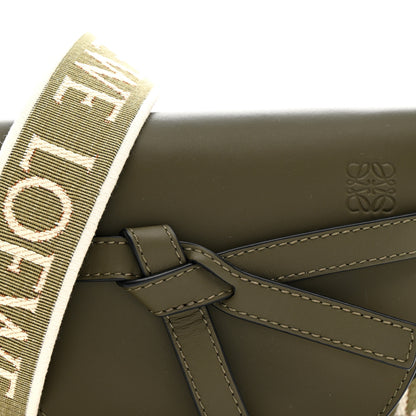Loewe Calfskin Jacquard Mini Gate Dual Bag Autumn Green 9 of 11