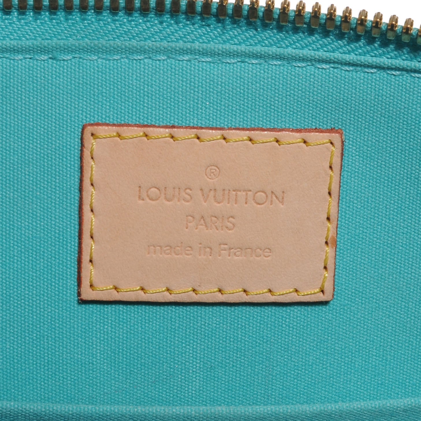 Louis Vuitton Vernis Alma BB Blue Lagon 6 of 7