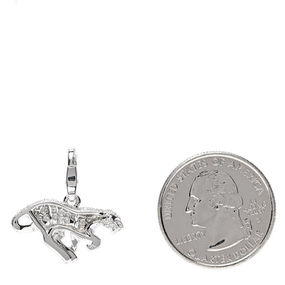 Cartier 18K White Gold Diamond Panthère Pendant 2 of 3