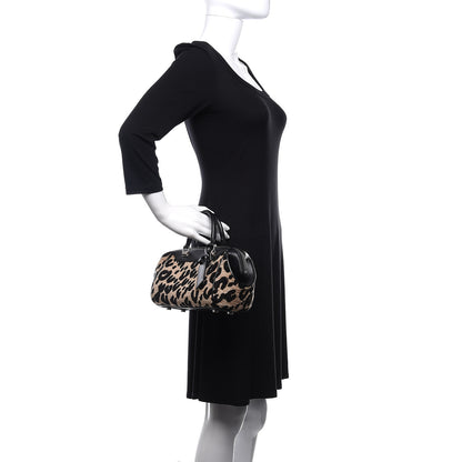 Louis Vuitton Jacquard Velvet Leopard Print Stephen Sprouse Baby Bag 2 of 10