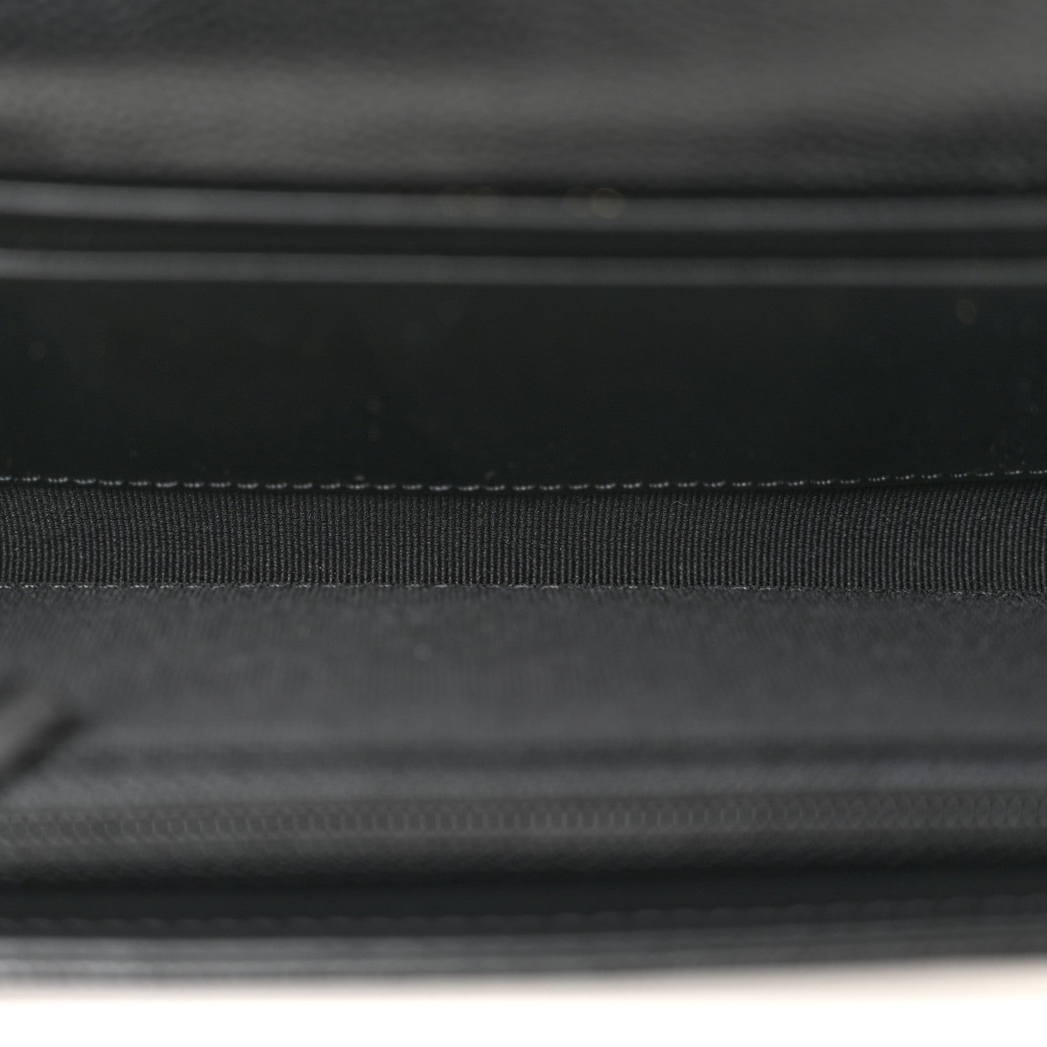 Chanel Caviar Quilted Crystal CC Large Gusset Flap Wallet Black 5 of 9