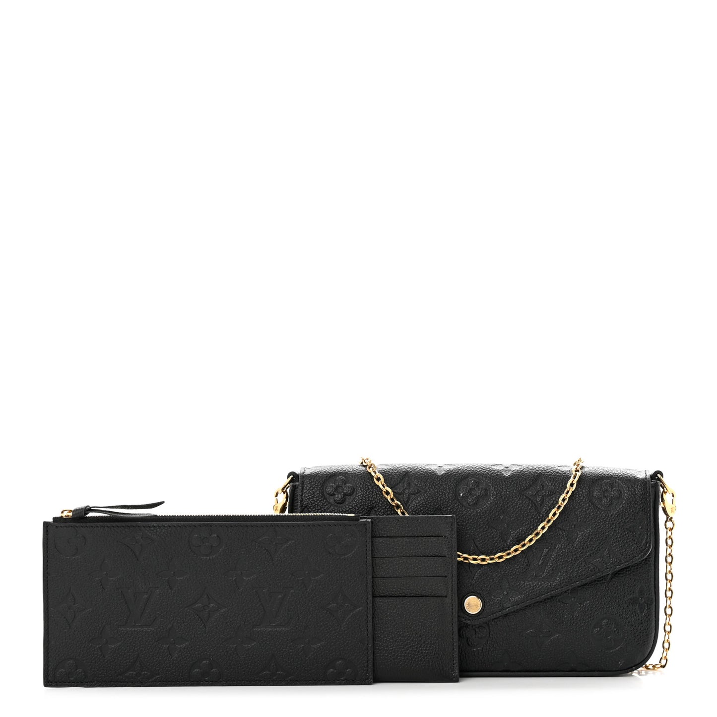 Empreinte Pochette Felicie Chain Wallet Black