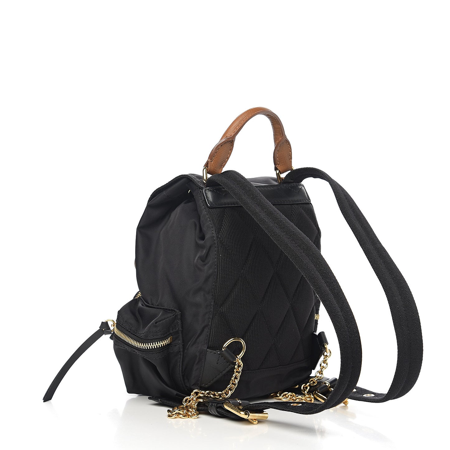 Nylon Small Rucksack Backpack Black
