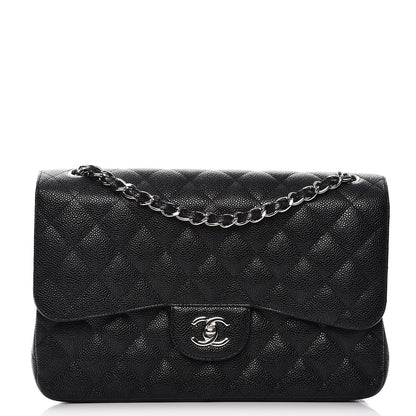 Chanel Caviar Quilted Jumbo Double Flap Black 1 of 7