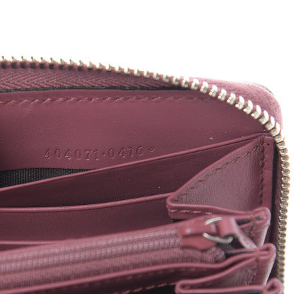 Gucci GG Supreme Monogram Blooms Zip Around Wallet Beige Multicolor Dry Rose 7 of 9