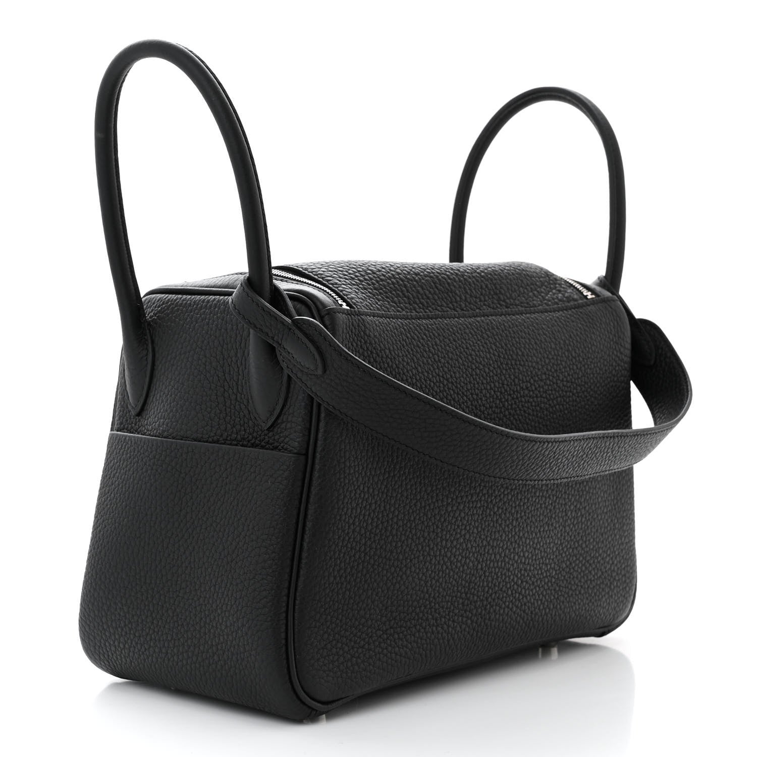 Hermes Taurillon Clemence Lindy 26 Black 3 of 11