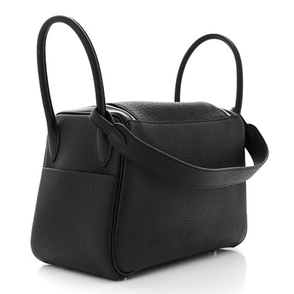 Hermes Taurillon Clemence Lindy 26 Black 3 of 11