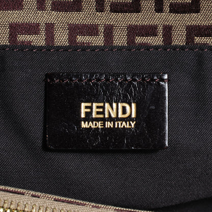 Fendi Zucchino Calfskin Small Tote Brown 7 of 11