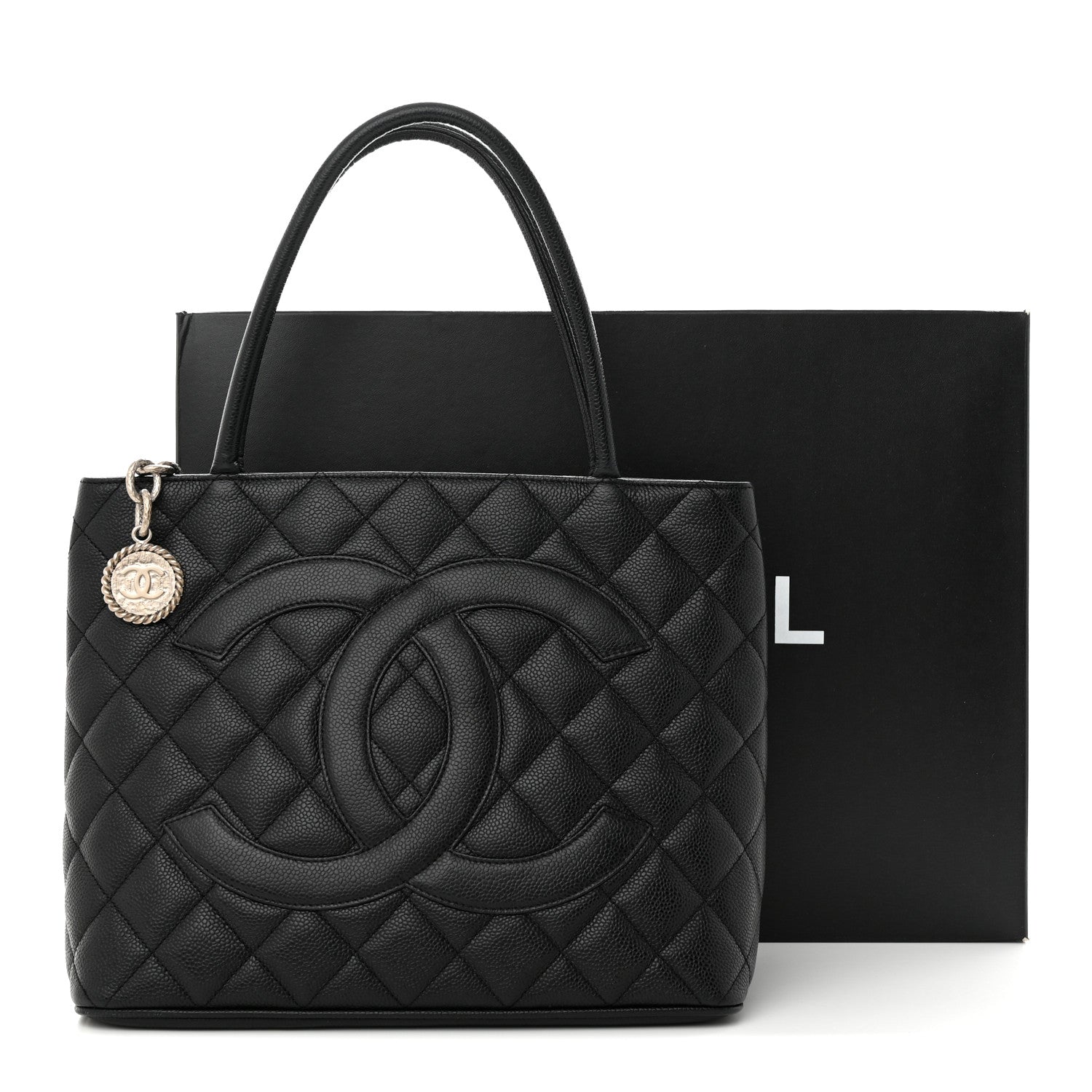 Chanel Caviar Quilted Medallion Tote Black 13 of 13
