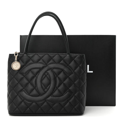 Chanel Caviar Quilted Medallion Tote Black 13 of 13