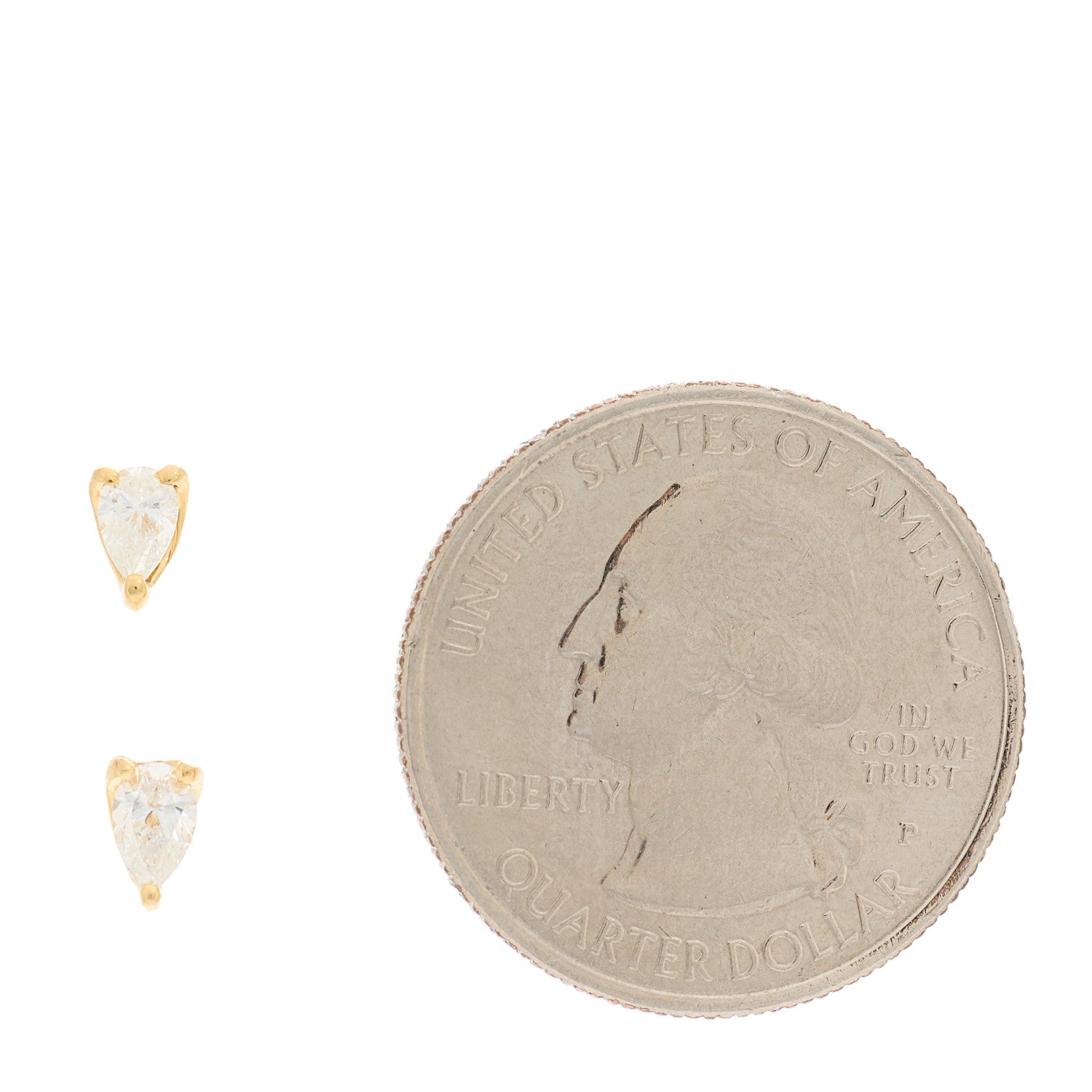 Anita Ko 18K Yellow Gold Diamond Pear Orbit Earring 2 of 6