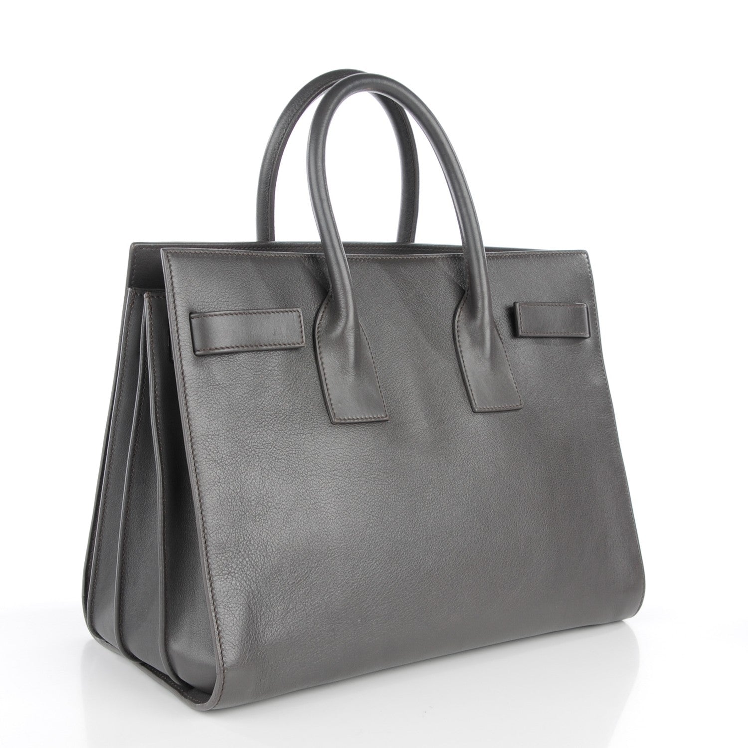 Saint Laurent Calfskin Small Sac De Jour Fog 3 of 7