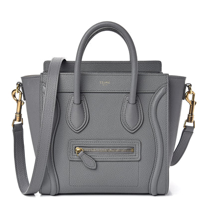 Celine Baby Drummed Calfskin Nano Luggage Kohl 1 of 11
