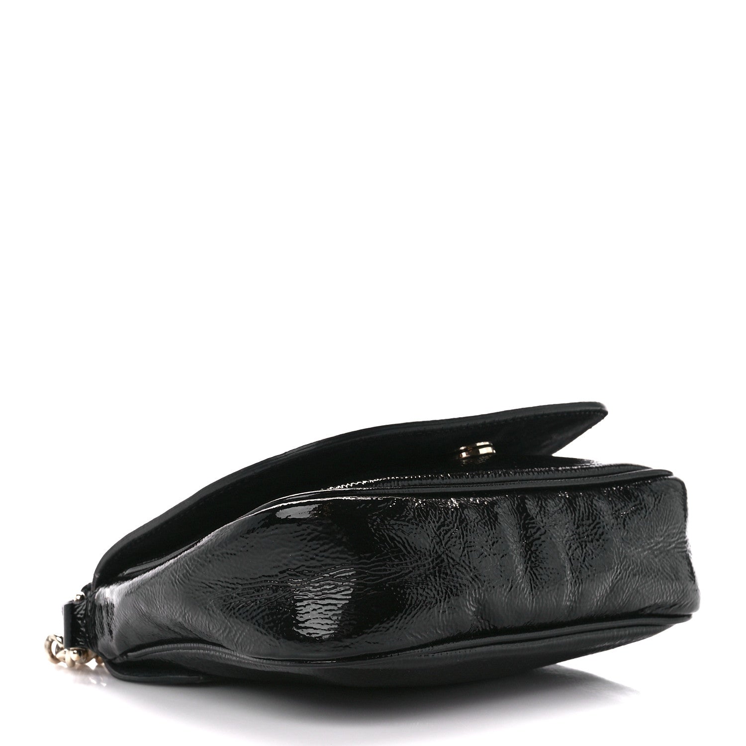 Gucci Vernice Naplack Small Soho Flap Crossbody Black 4 of 11