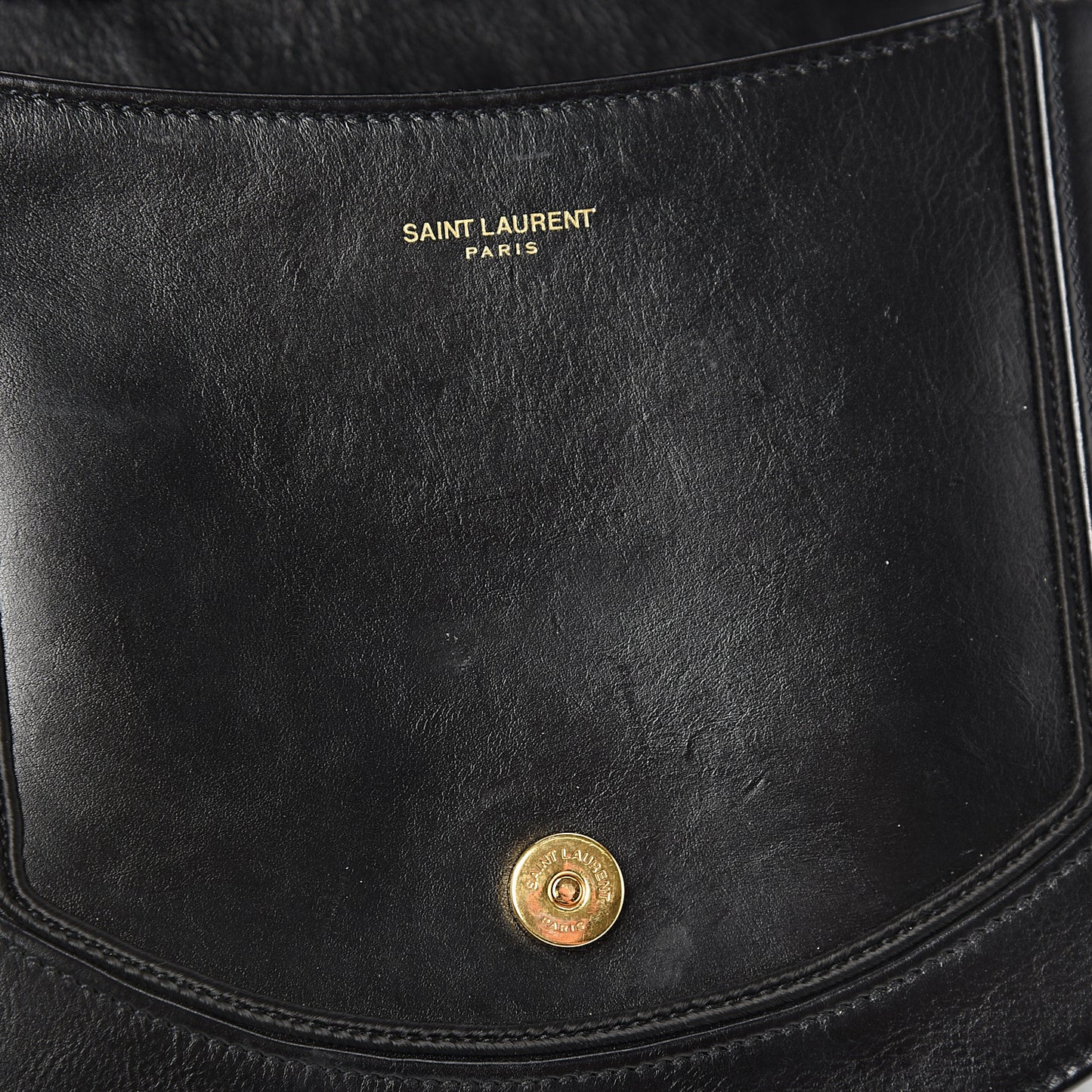 Calfskin Medium Monogram Fetish Satchel Black