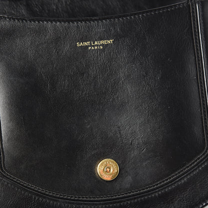 Saint Laurent Calfskin Medium Monogram Fetish Satchel Black 6 of 11