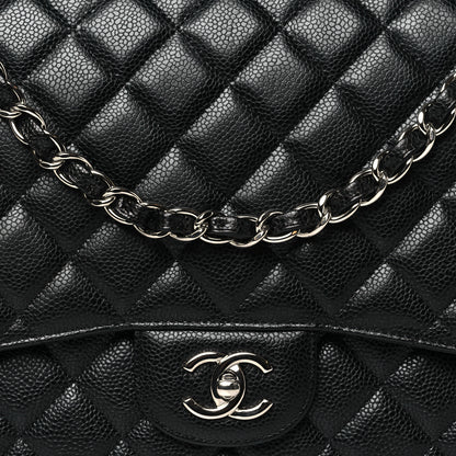 Chanel Caviar Quilted Maxi Single Flap Black 8 of 10
