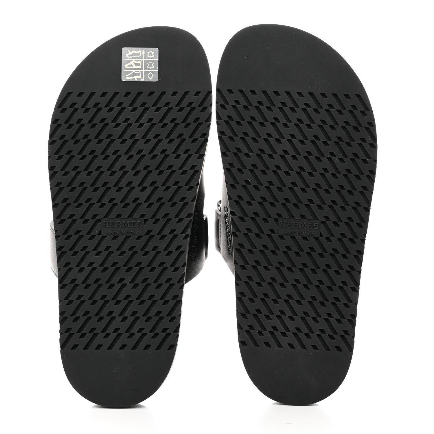 Hermes Calfskin Womens Chypre Sandals 36 Black 5 of 9