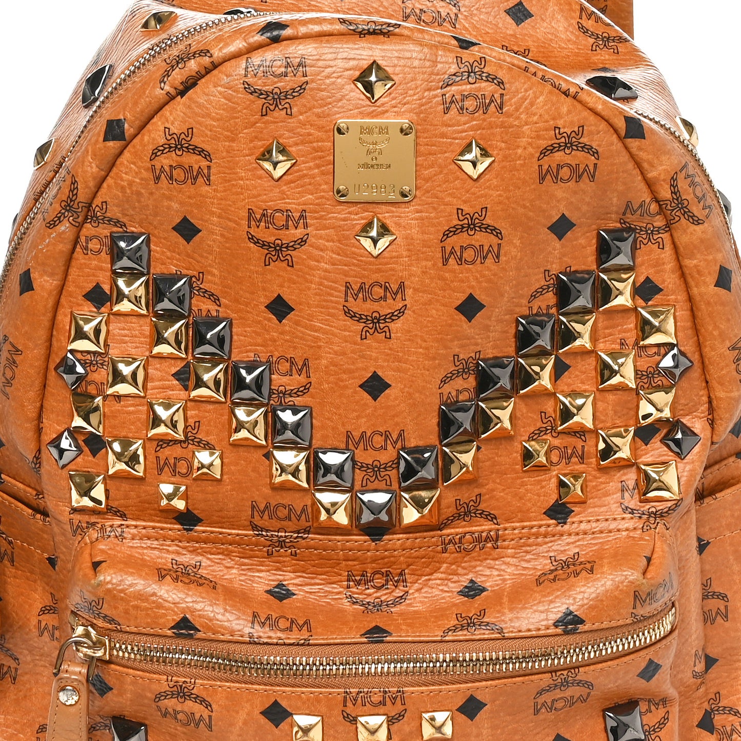 Visetos Studded Medium Stark M Backpack Cognac