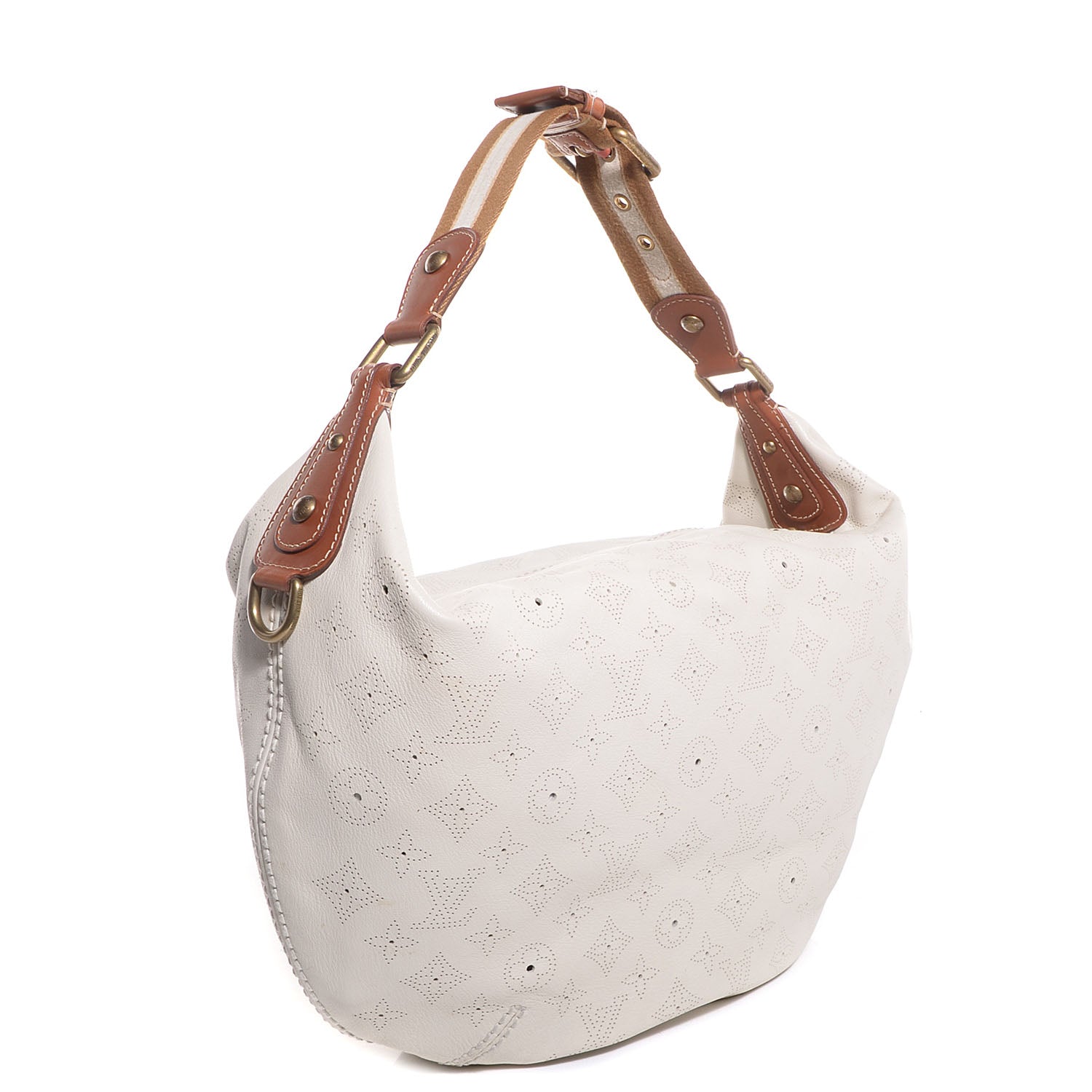 Louis Vuitton Mahina Onatah GM White 3 of 7