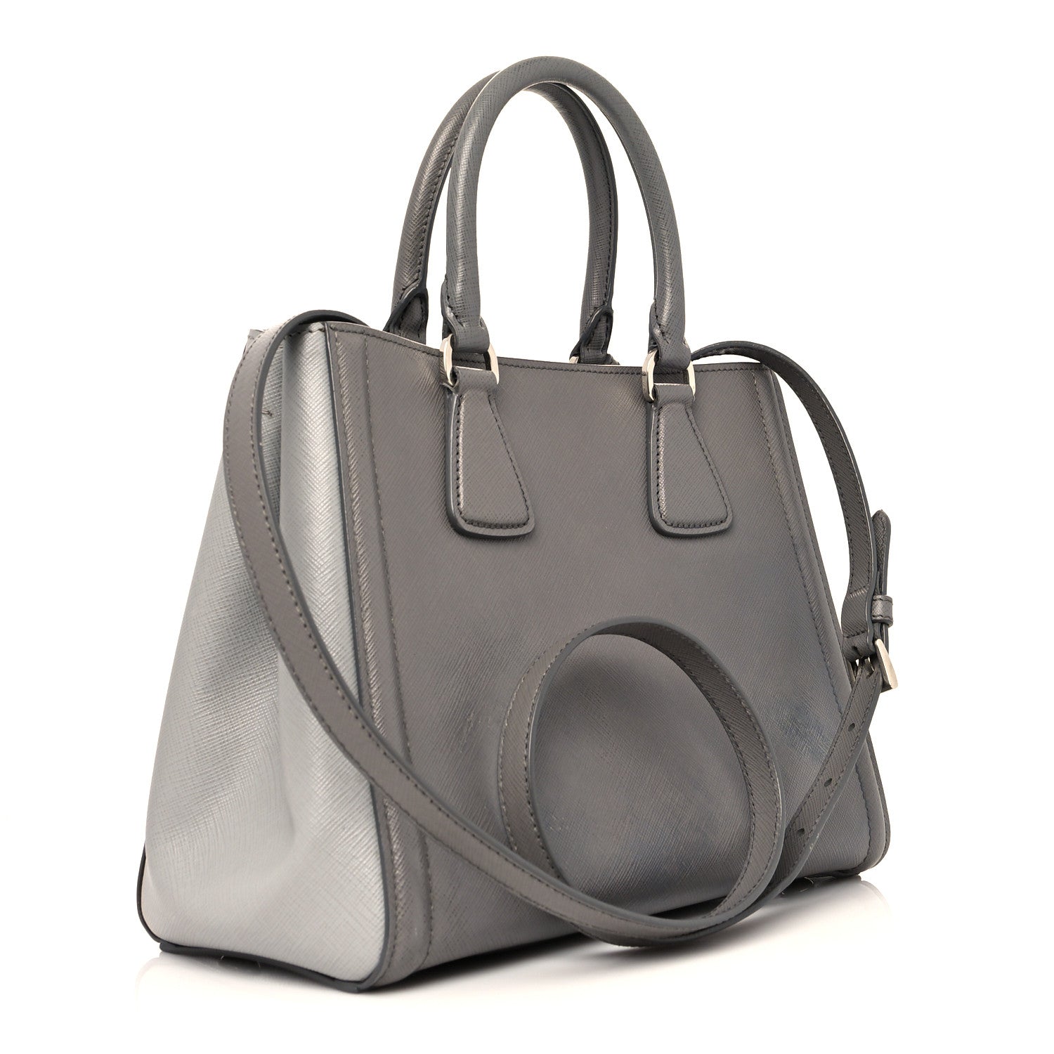 Prada Saffiano Lux 2way Tote Marmo Nube 3 of 12