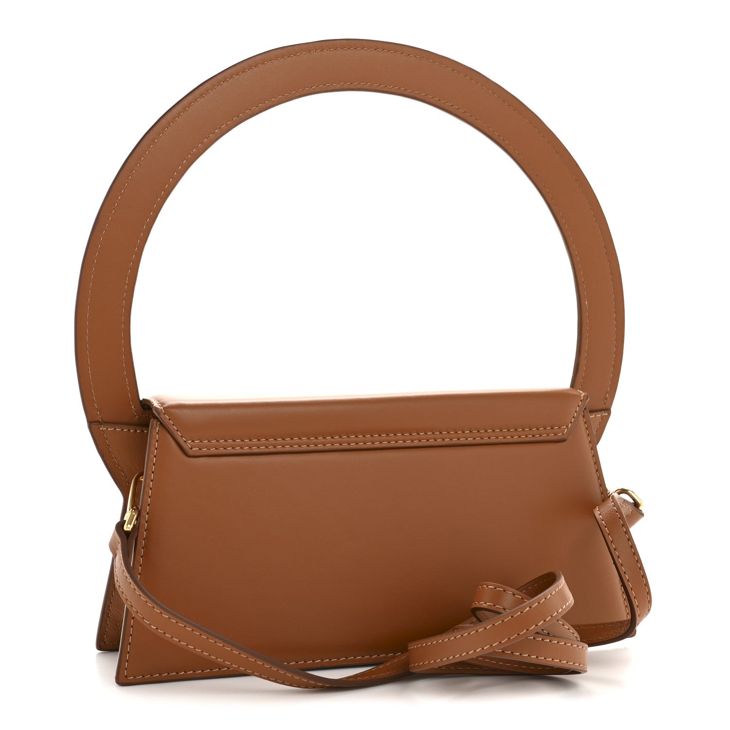 Jacquemus Smooth Calfskin Le Sac Rond Light Brown 3 of 12
