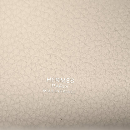 Hermes Taurillon Clemence Picotin Lock 22 MM Beton 6 of 12