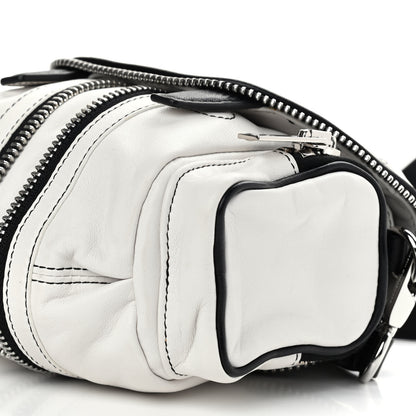 Alexander Wang Lambskin Micro Marti Crossbody White Black 6 of 9