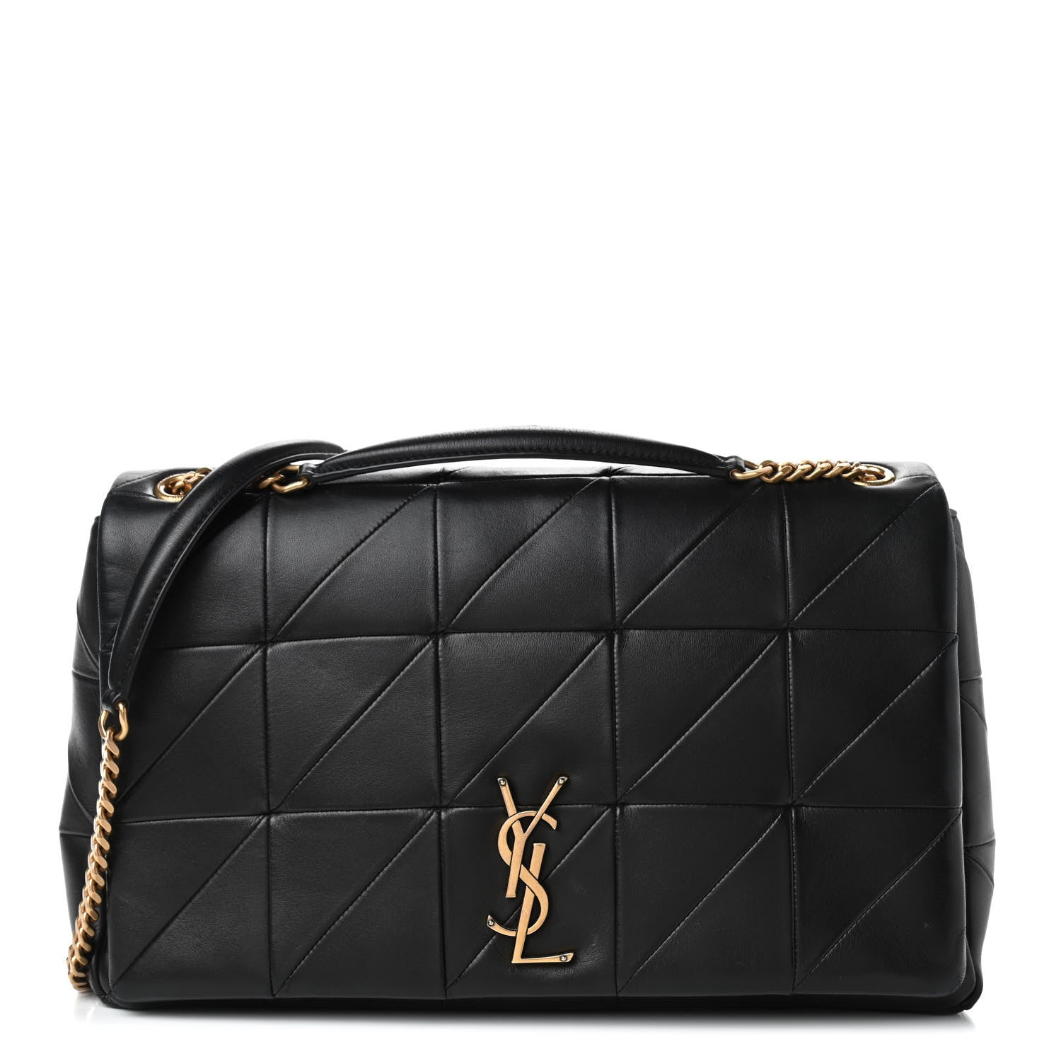Saint Laurent Lambskin Patchwork Monogram Large Jamie Black 1 of 5
