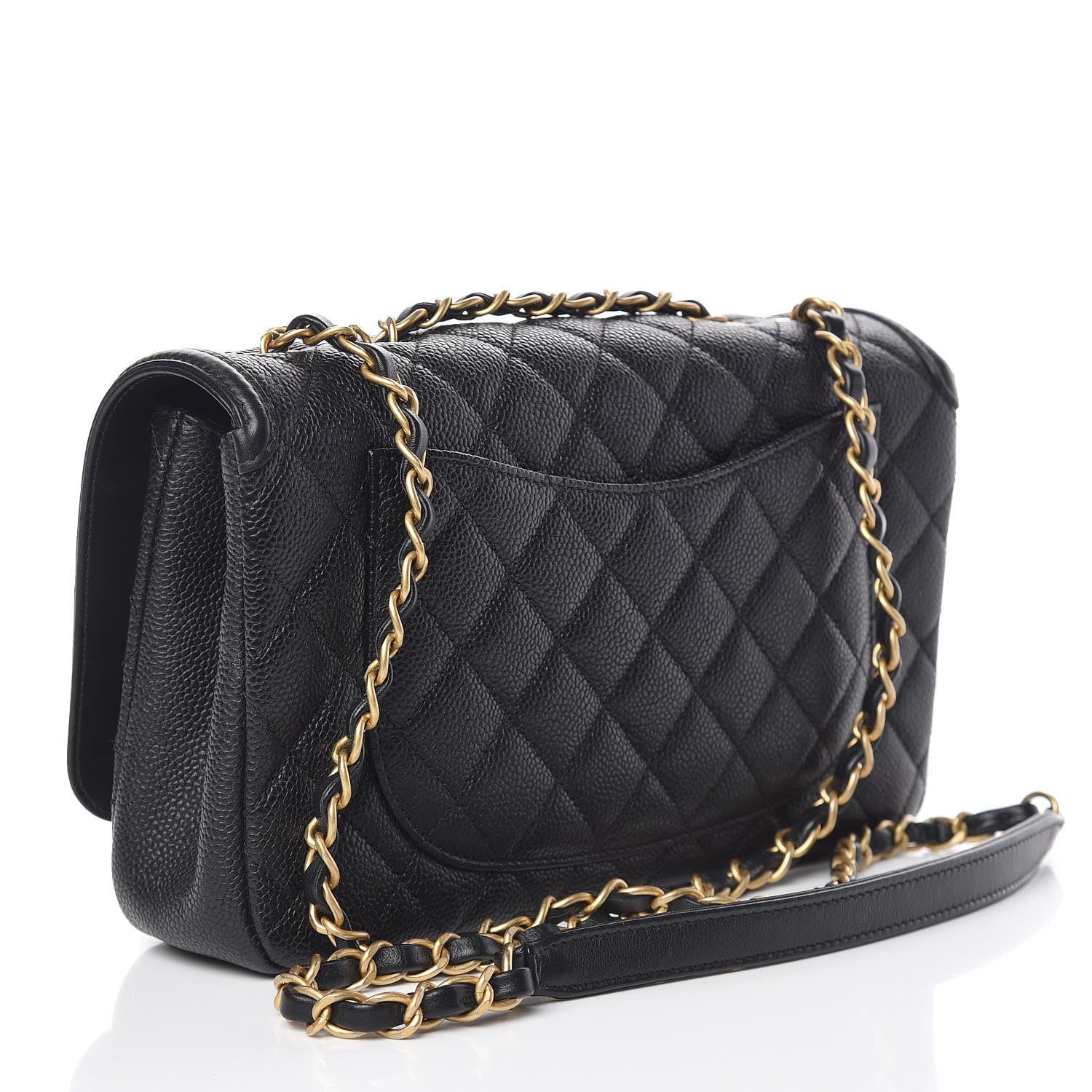 Chanel Caviar Quilted Medium CC Filigree Flap Black 3 of 11