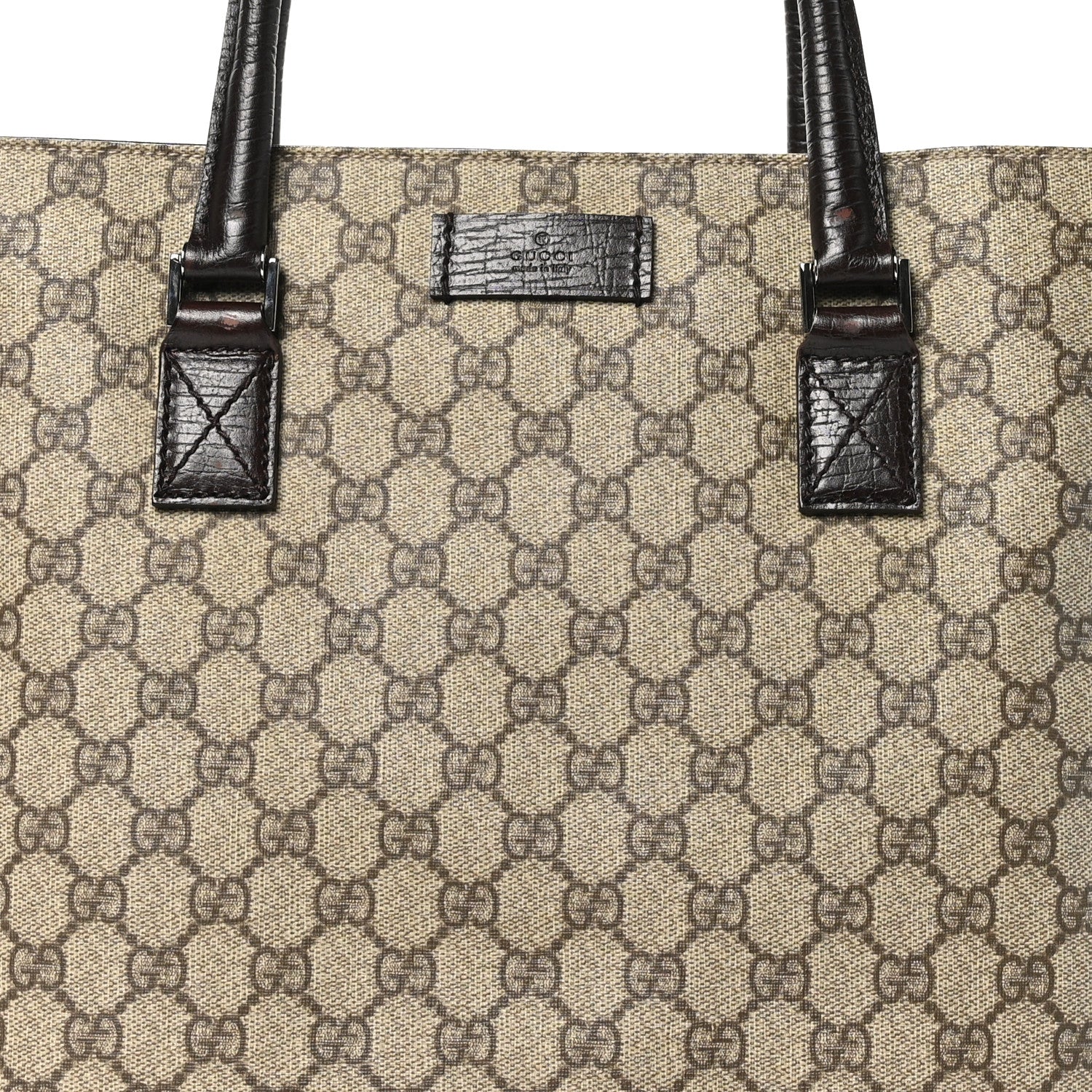 Gucci GG Plus Monogram Small Vertical Tote Dark Brown 8 of 11