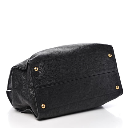 Prada Vitello Daino Tote Black 4 of 13