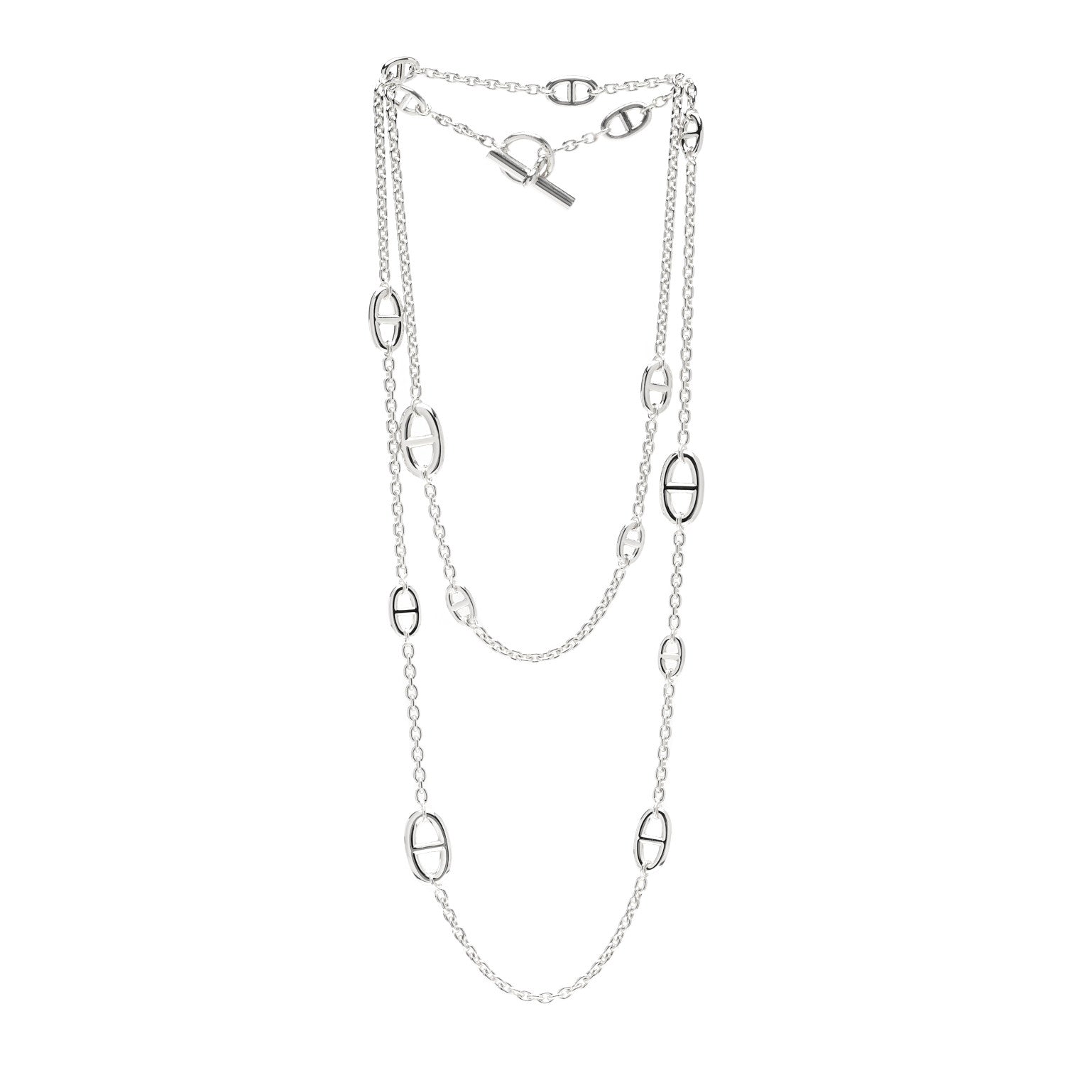 Hermes Sterling Silver Farandole Necklace 120 2 of 4