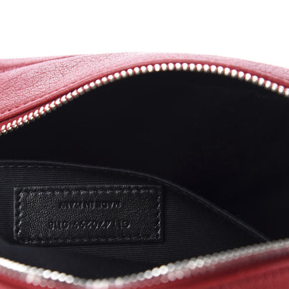Saint Laurent Lambskin Monogram Small Lou Camera Bag Lipstick Red 9 of 10