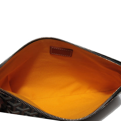 Goyard Goyardine Senat Pochette MM Black Gold 10 of 18