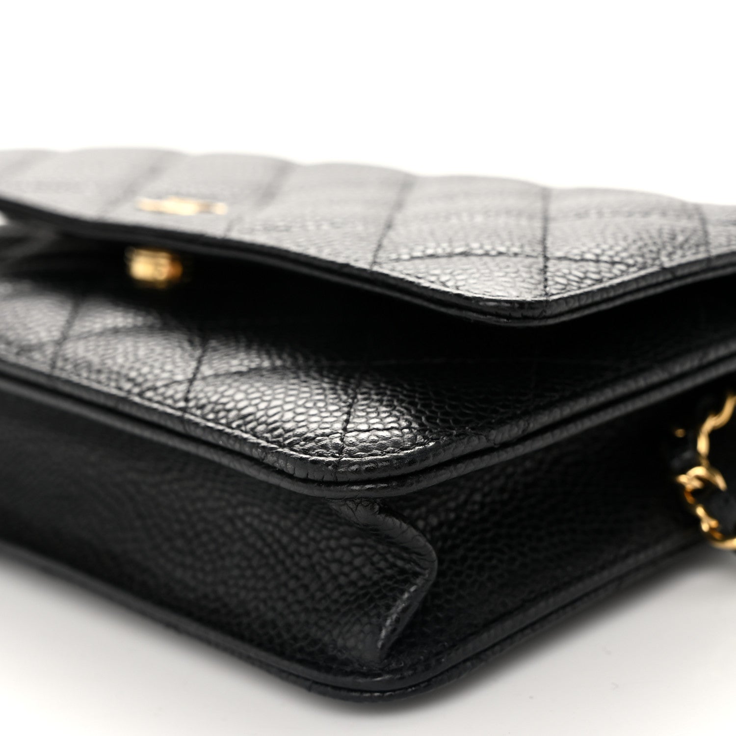 Chanel Caviar Quilted Wallet on Chain WOC Black 11 of 12