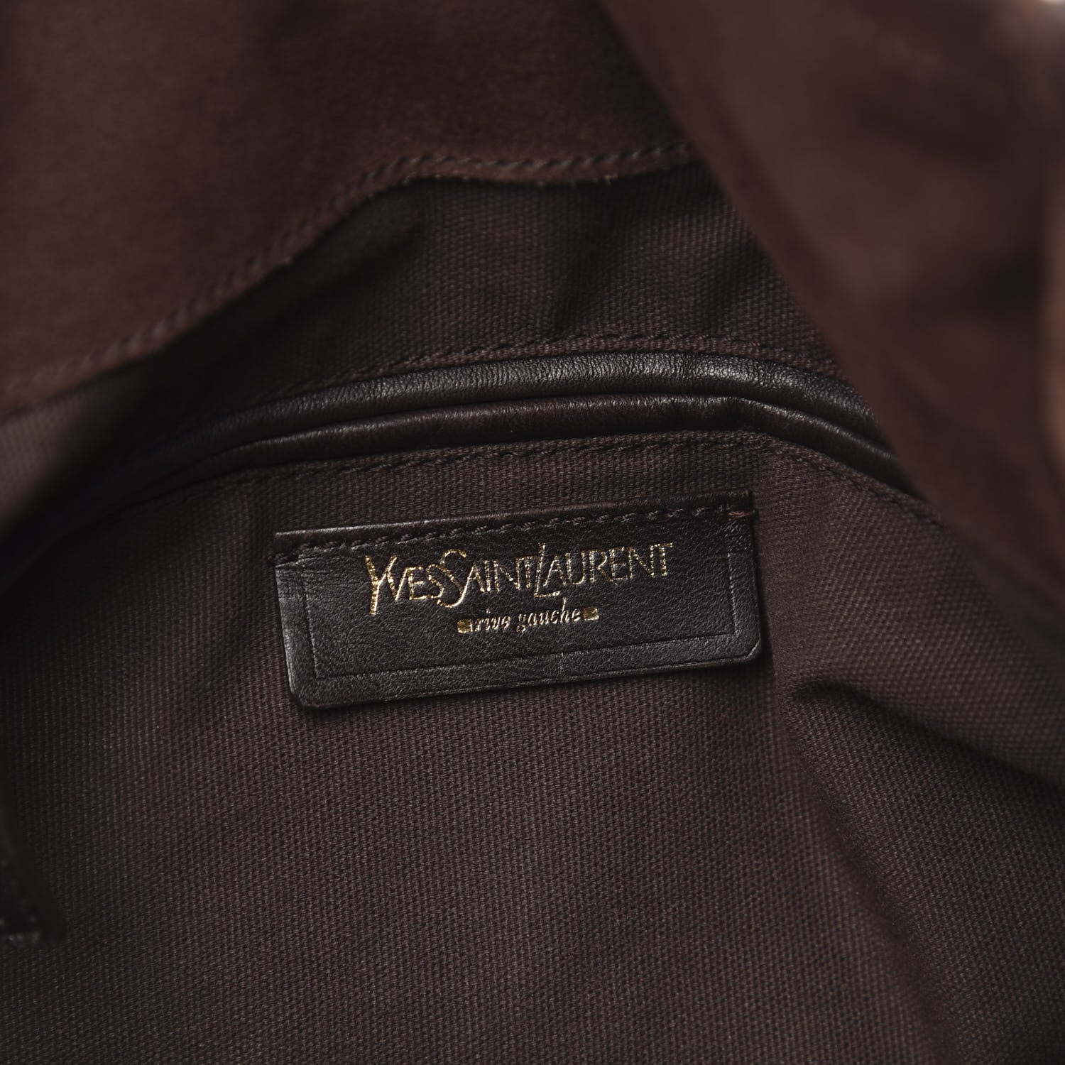 Saint Laurent Calfskin Medium Downtown Brown 6 of 19