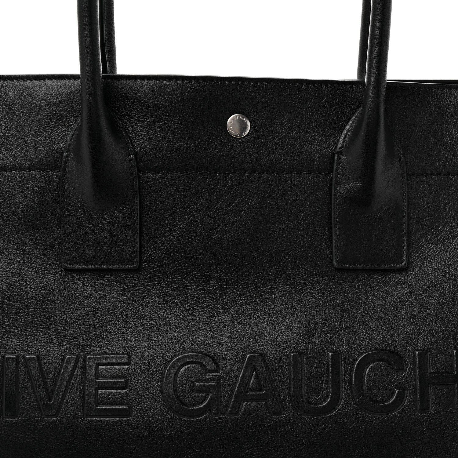 Saint Laurent Vitello Rive Gauche Large Tote Black 8 of 13