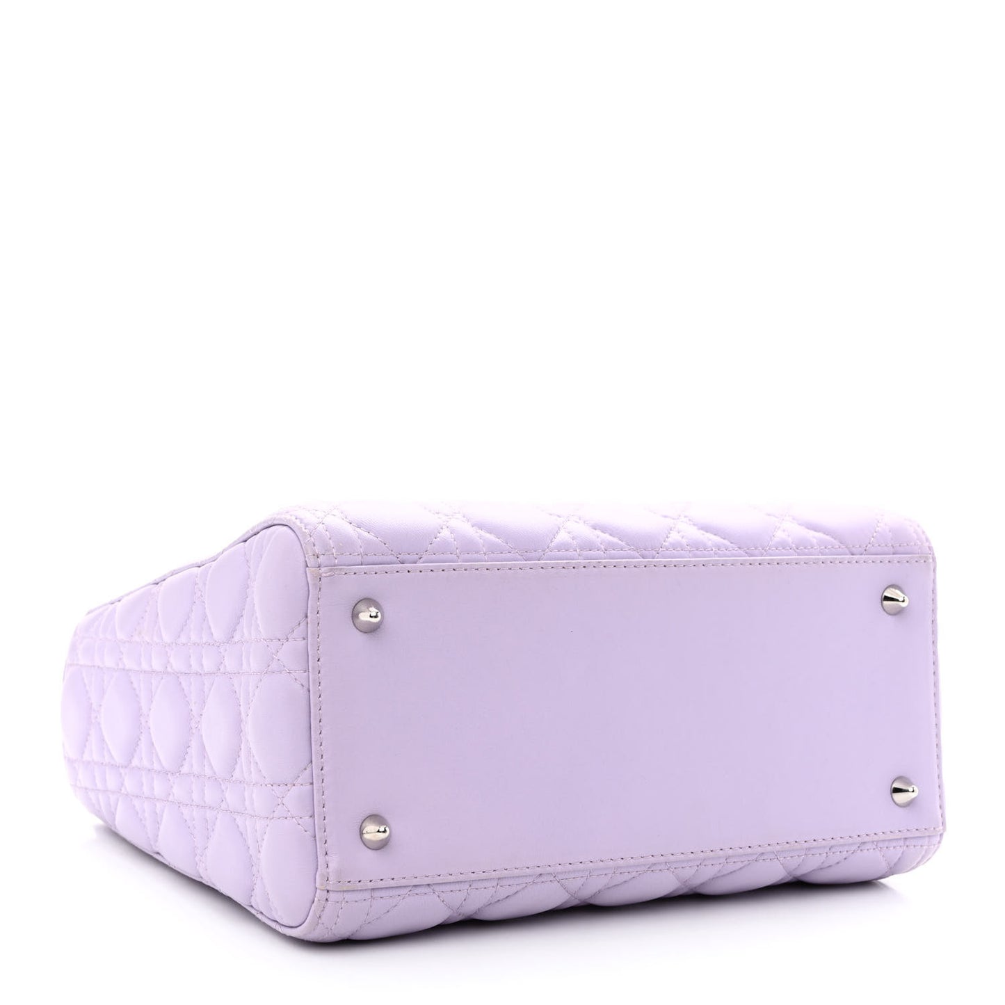 Lambskin Cannage Medium Lady Dior Purple