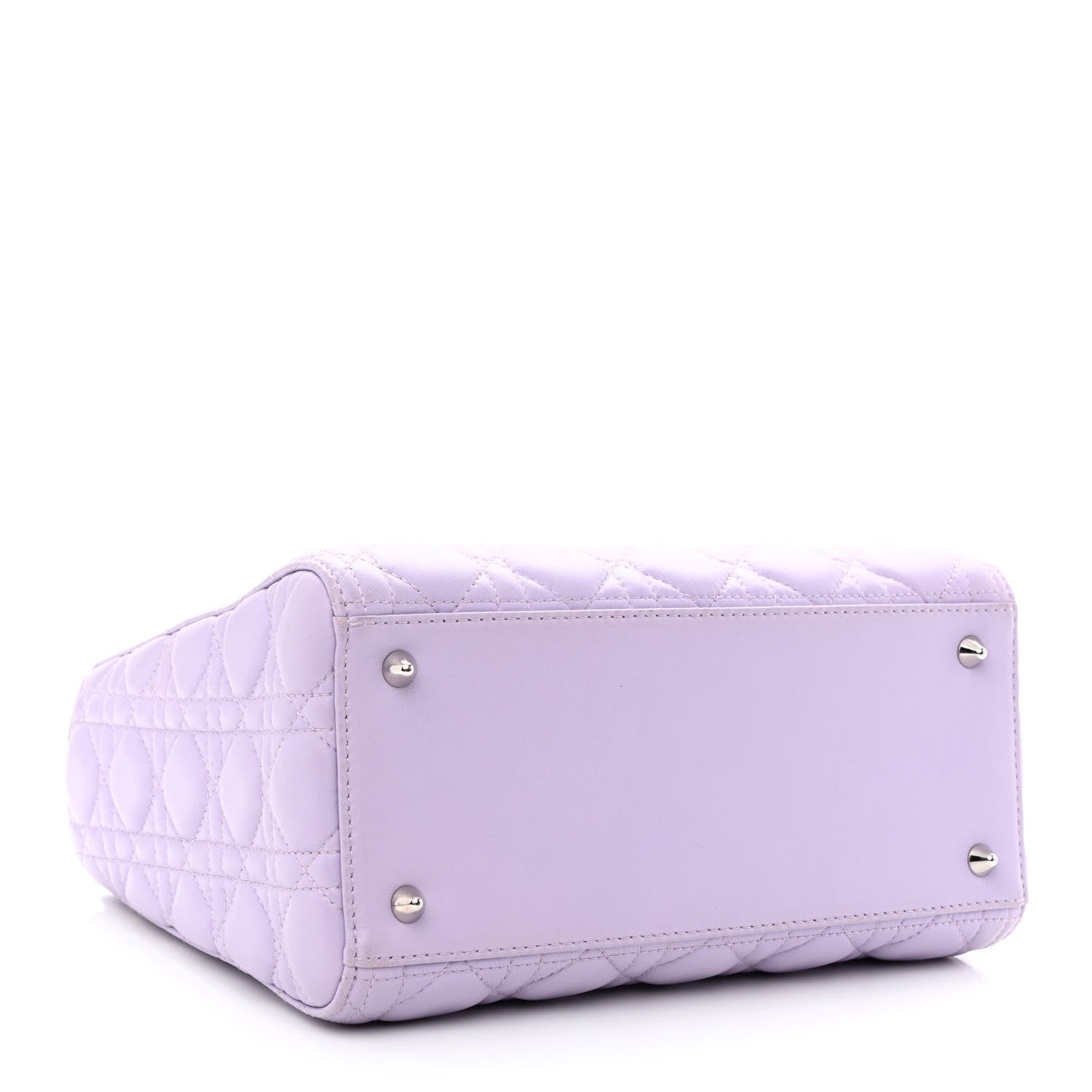 Christian Dior Lambskin Cannage Medium Lady Dior Purple 4 of 14