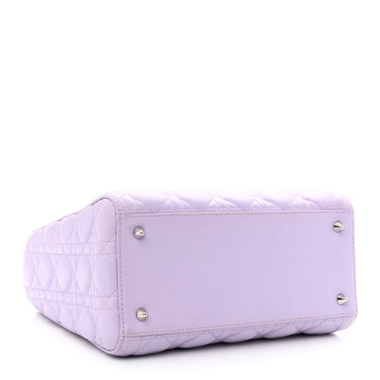 Christian Dior Lambskin Cannage Medium Lady Dior Purple 4 of 14