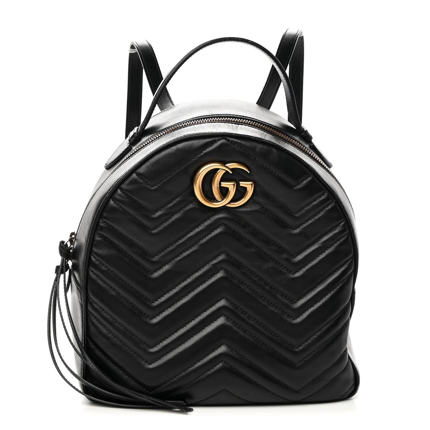 Calfskin Matelasse GG Marmont Backpack Black