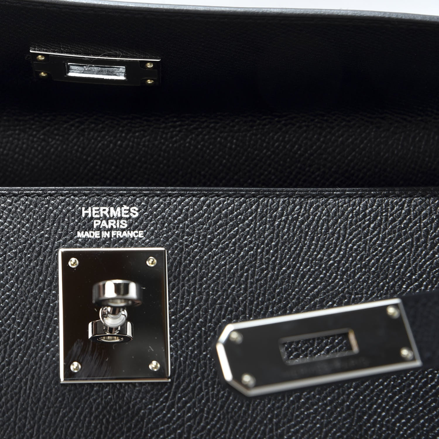 Hermes Epsom Kelly Sellier 32 Black 8 of 10
