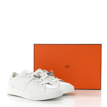 Hermes Calfskin Day Sneakers 36 White 10 of 10