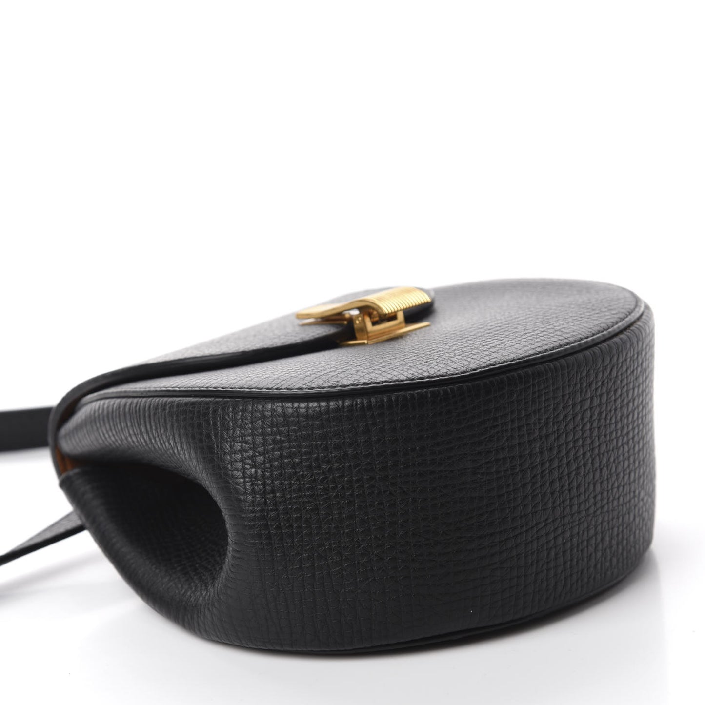 Palmellato Calfskin Rounded Belt Bag Black
