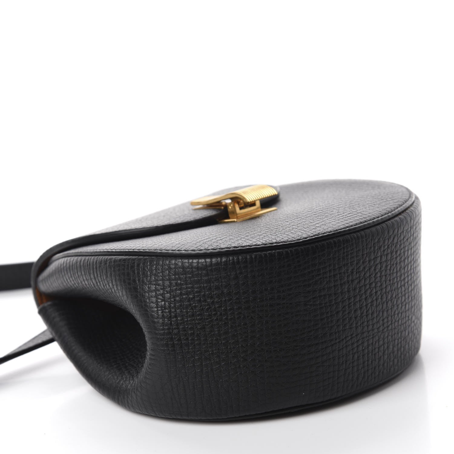 Bottega Veneta Palmellato Calfskin Rounded Belt Bag Black 4 of 8