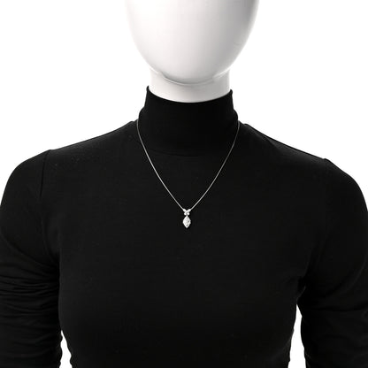 Parker & West by FASHIONPHILE Platinum Diamond 1.40ctw Mixed Cut Pendant Necklace 2 of 6